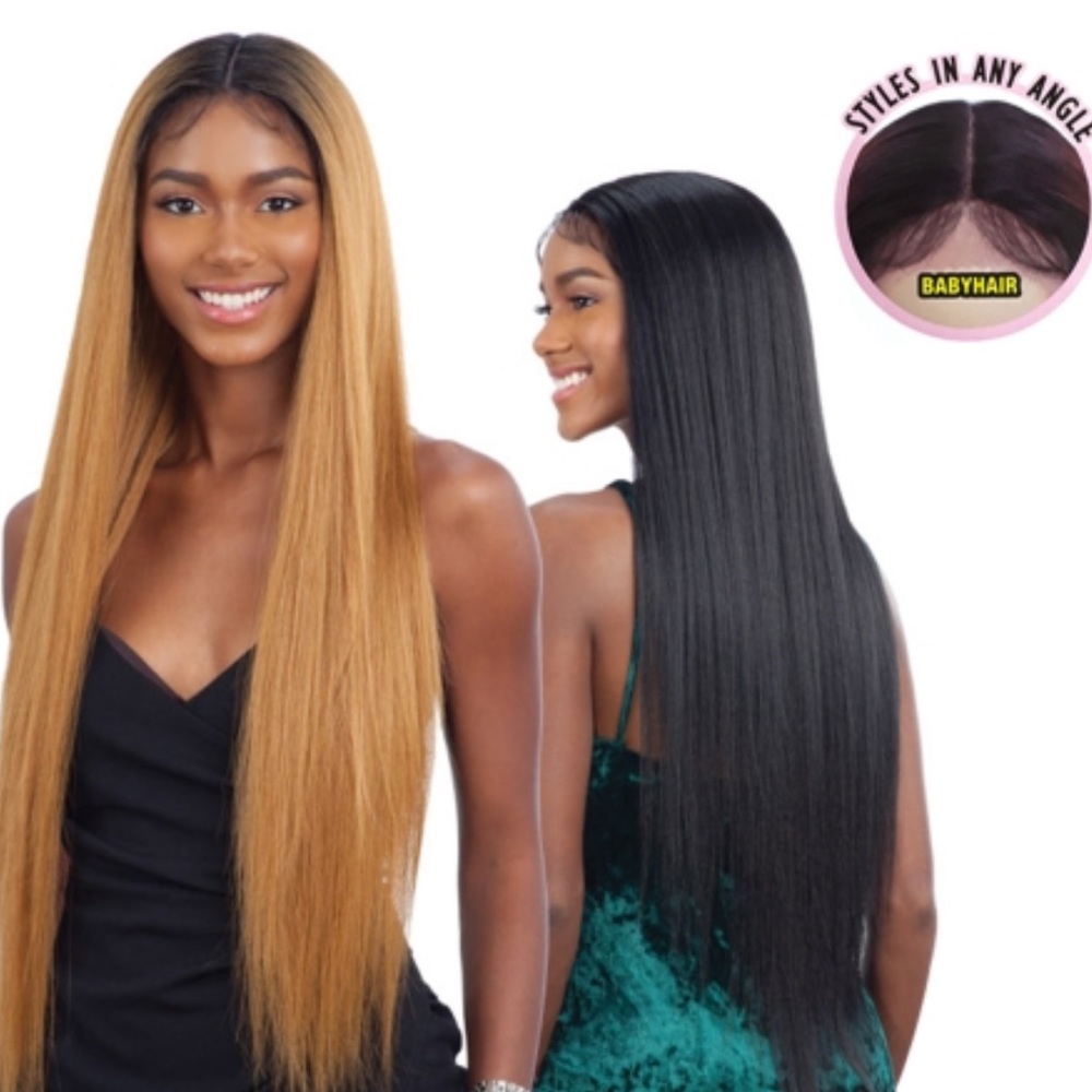 Synthetic Freedom Part•Lace Front Wig•Color: 4